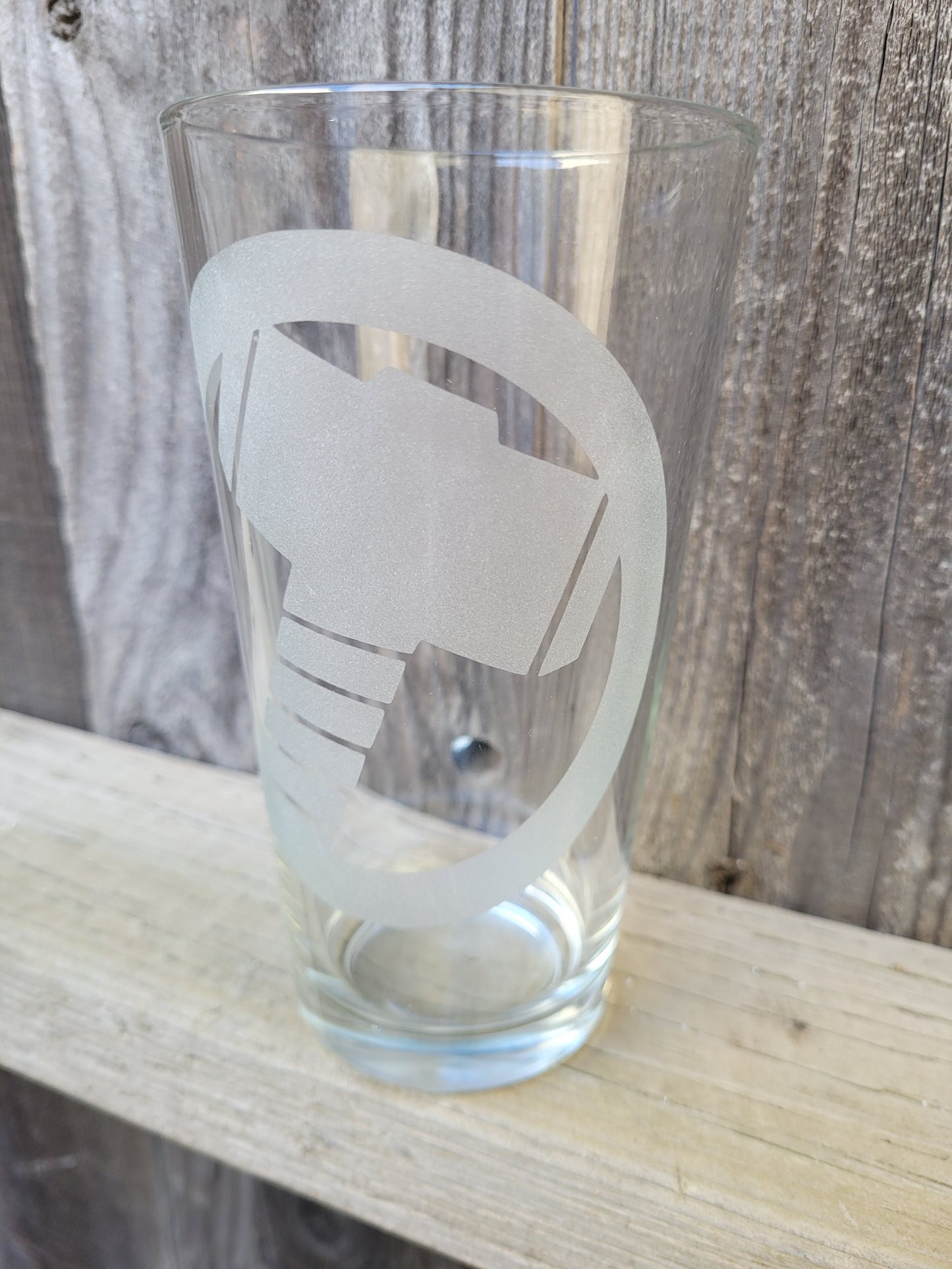 Thor's Hammer Pint Glass - Made to Order