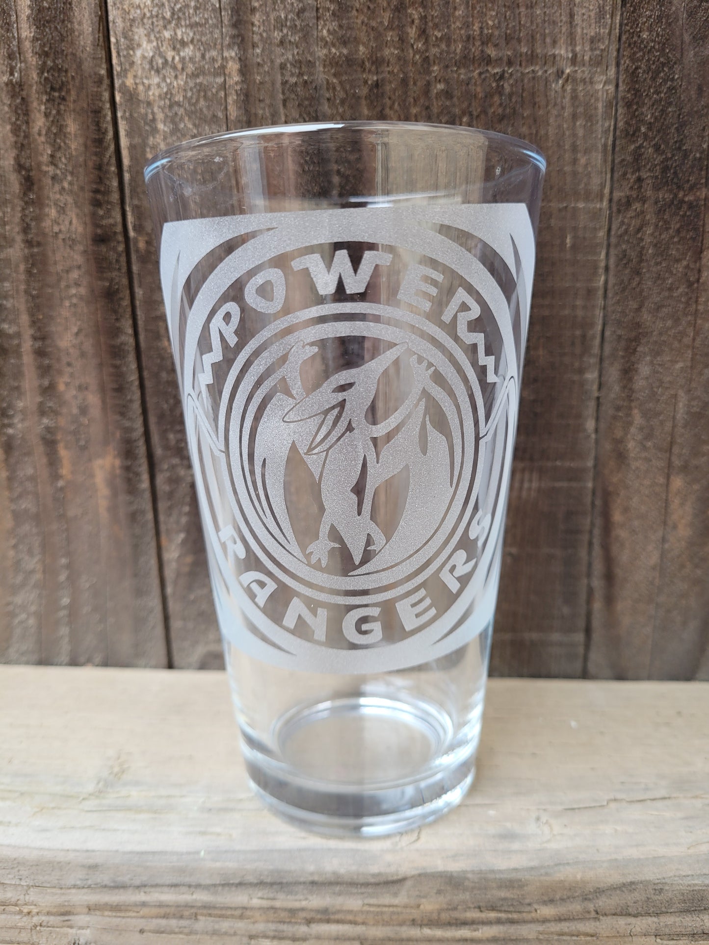 Pink power ranger Pint Glass - Made to Order