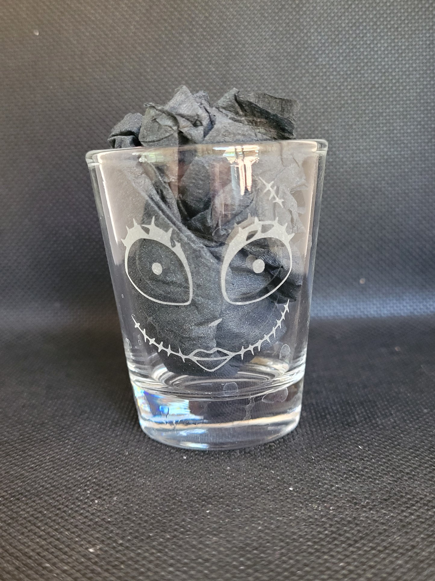 Sally's face 1.5 Shot Glass - Made to Order