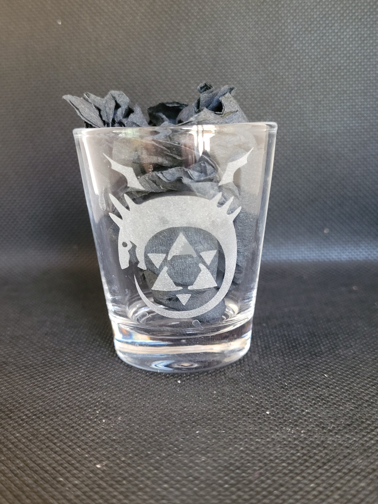 Full metal alchemist blood seal 1.5 oz Shot Glass - Made to Order