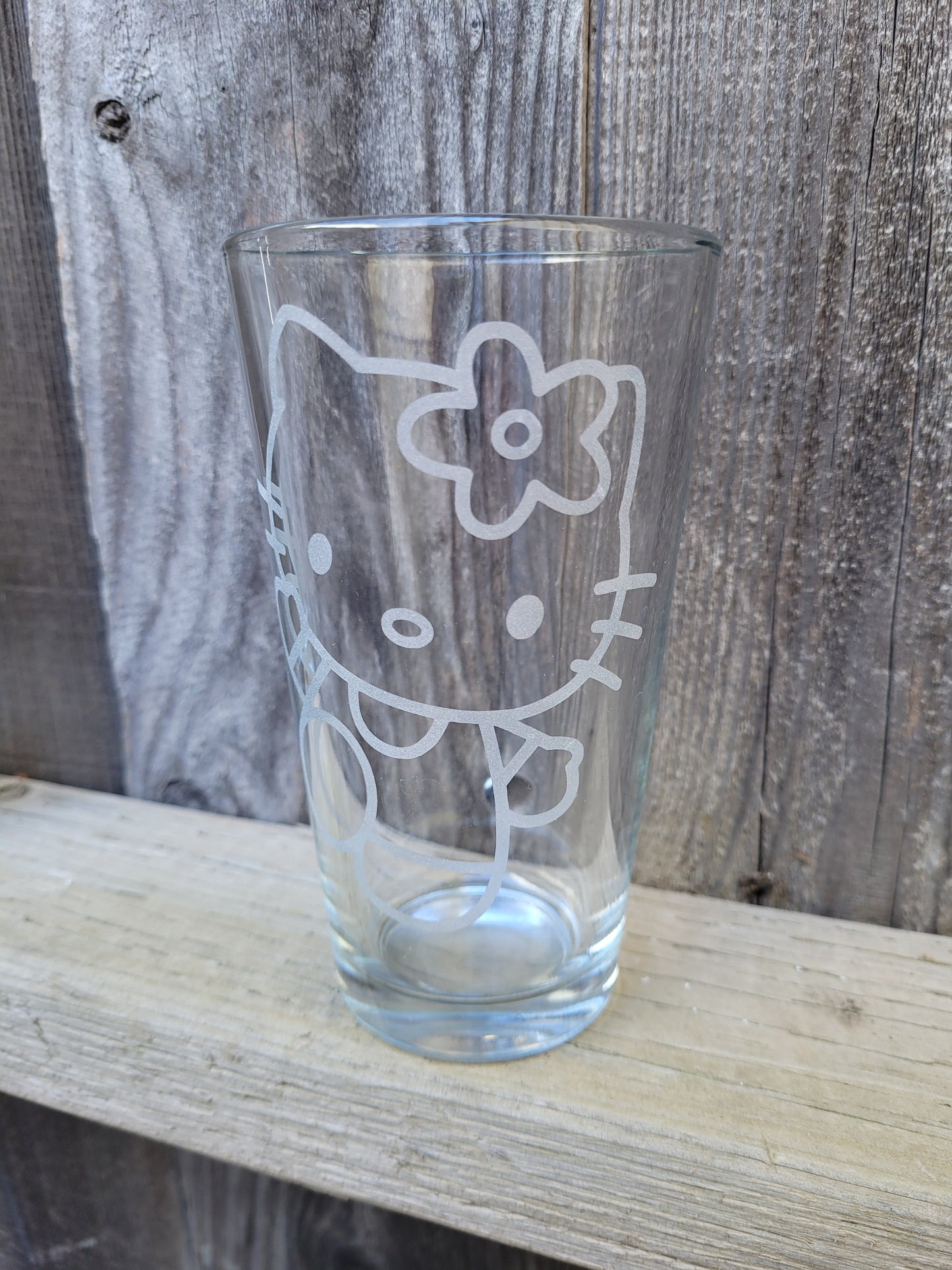 Hello Kitty Pint Glass - Made to Order