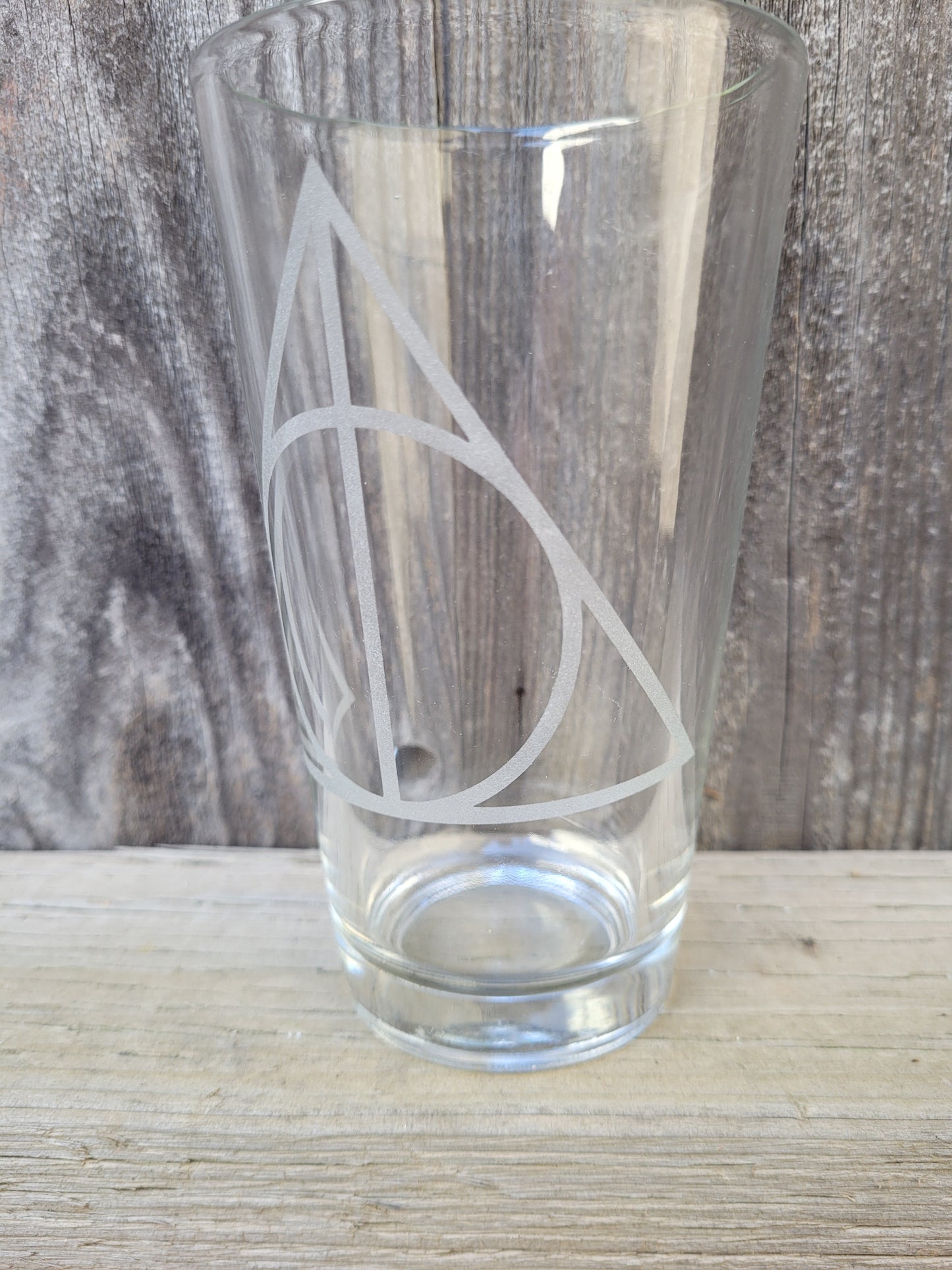 Deathly Hallows Pint Glass - Made to Order