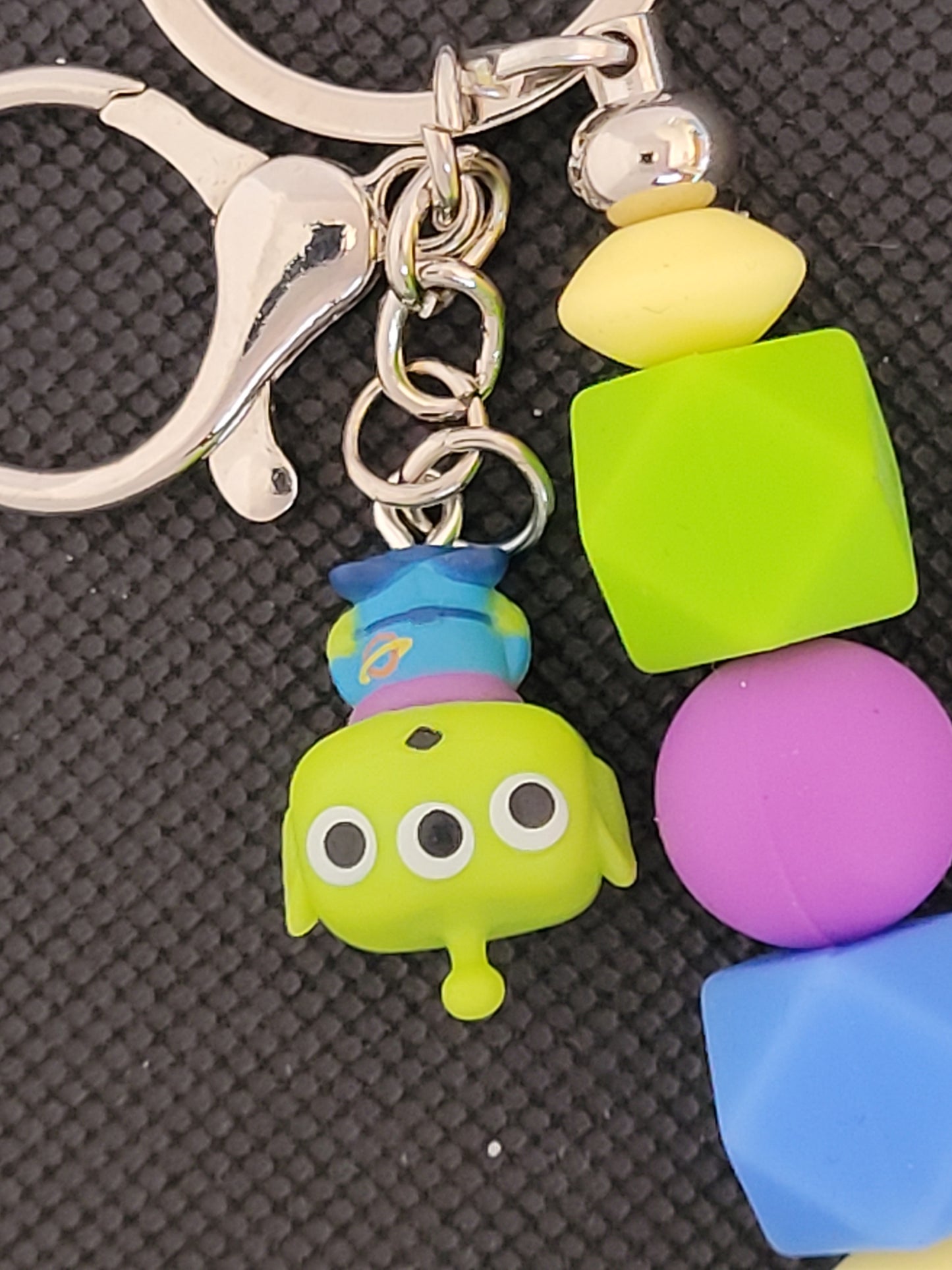 Alien Toy Story bitty pop beaded keychain