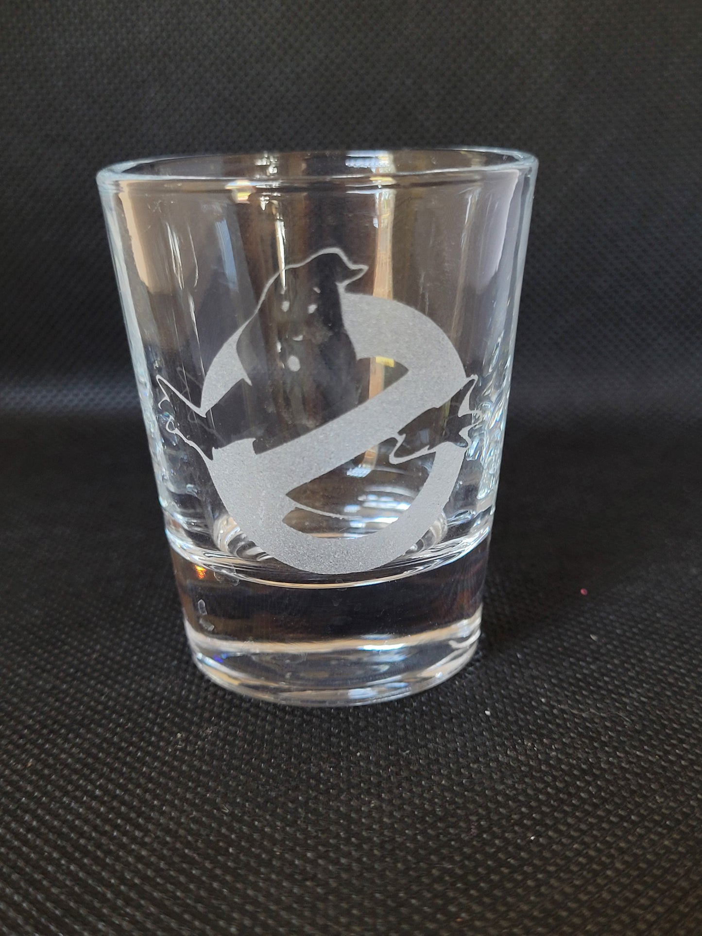 No Ghosts Ghostbusters 1.5 oz Shot Glass - Made to Order