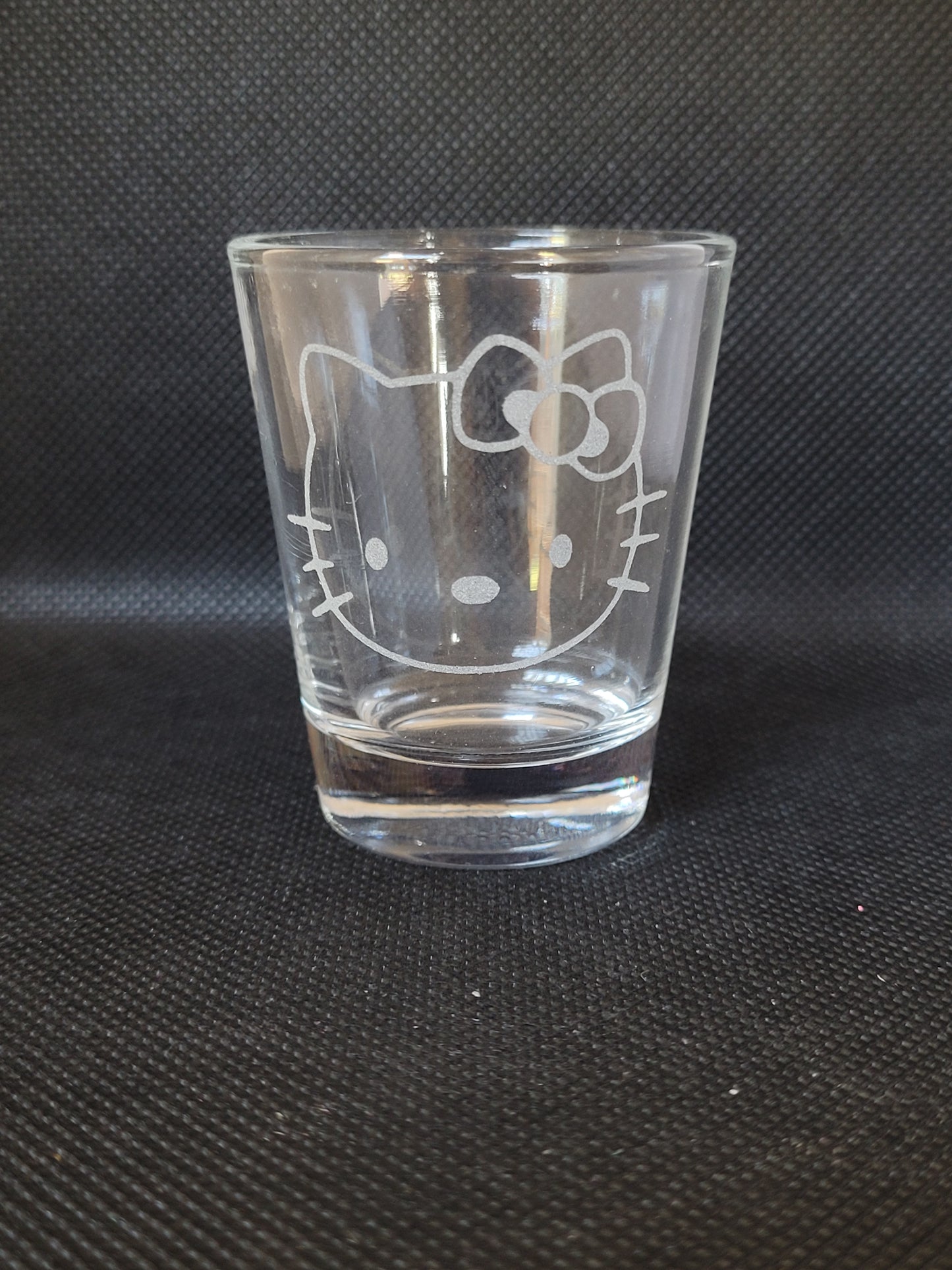 Hello Kitty (face) 1.5 oz Shot Glass - Made to Order