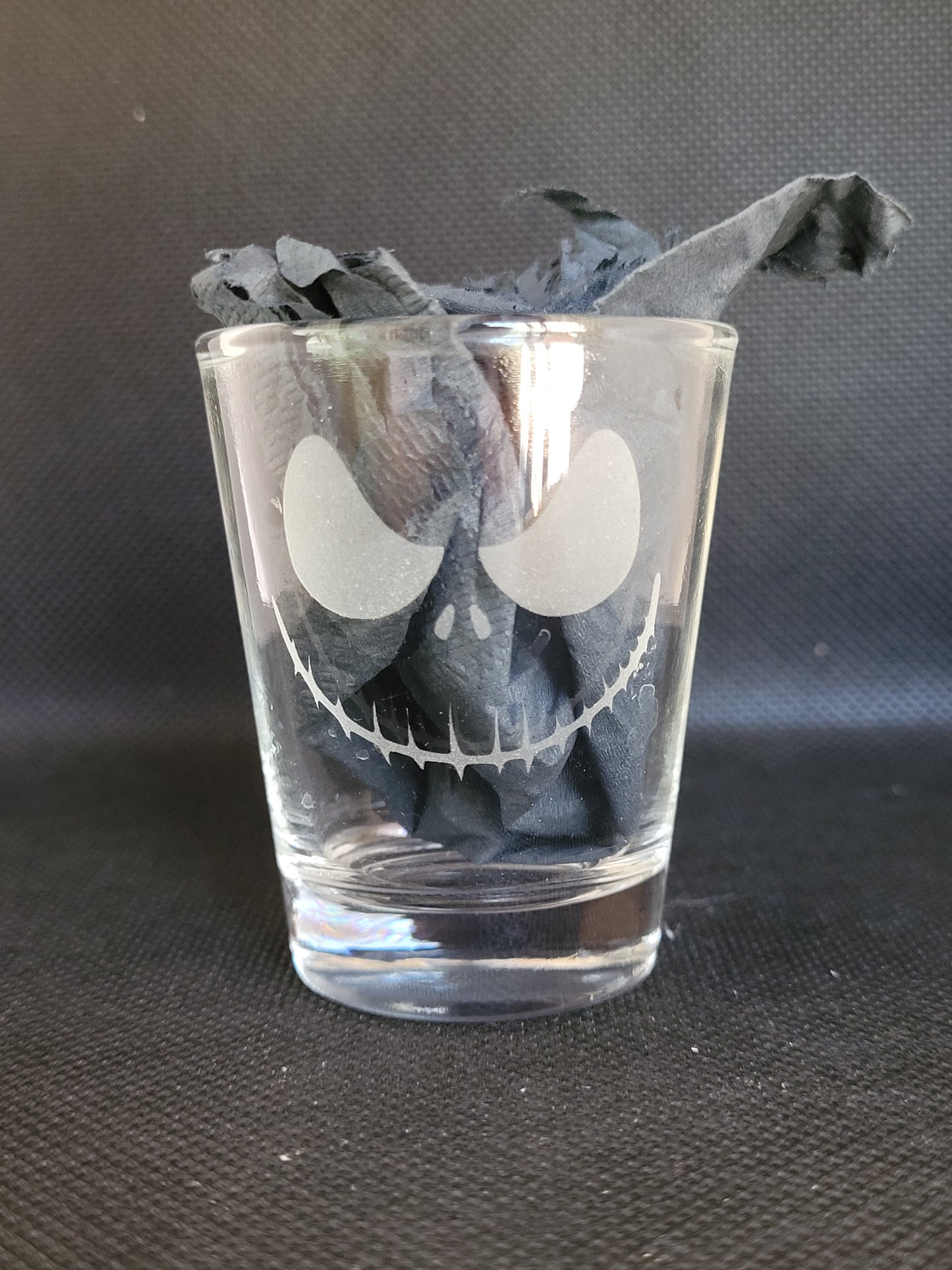 Jack Skellington's face 1.5 Shot Glass - Made to Order