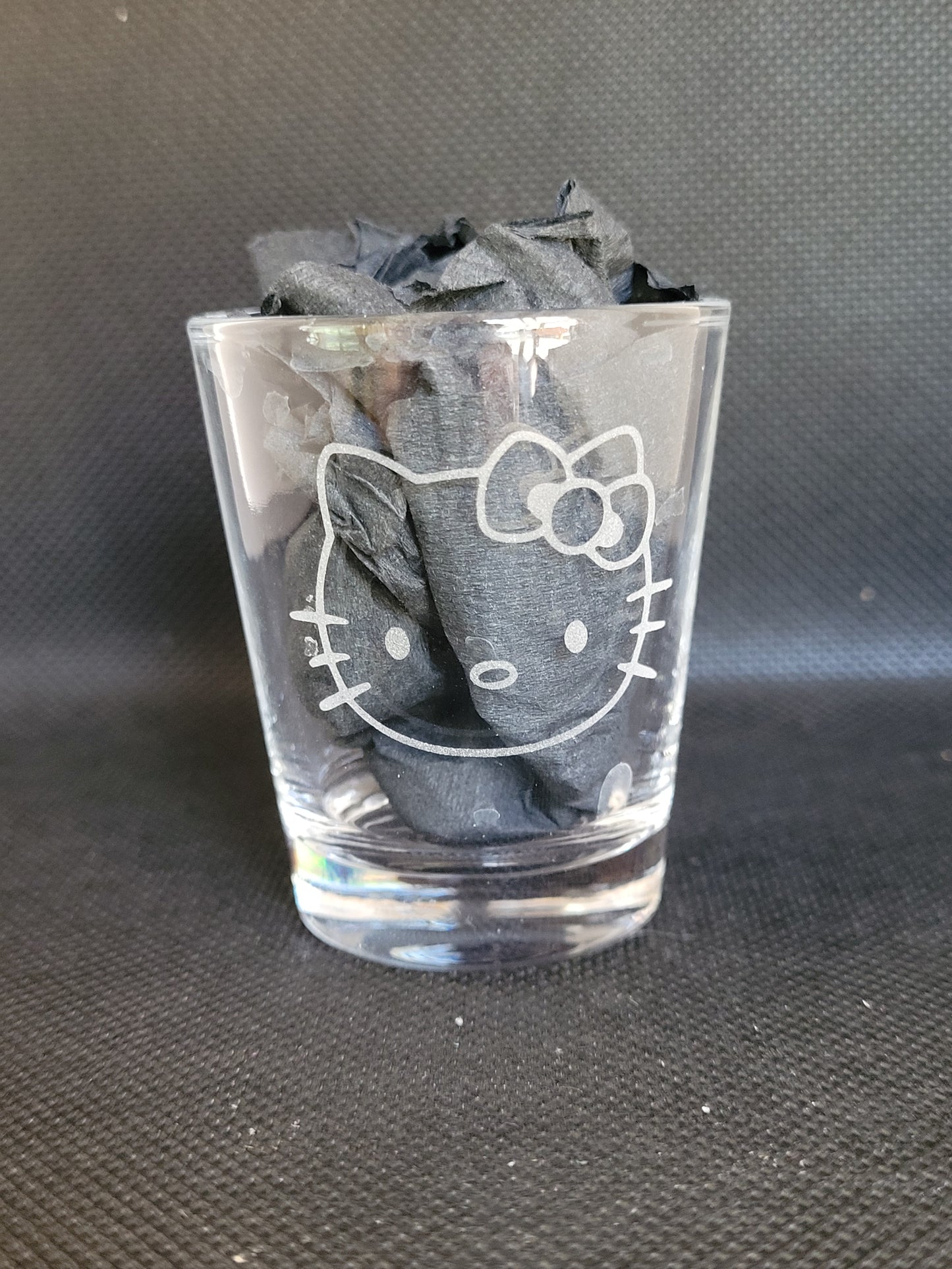Hello Kitty (face) 1.5 oz Shot Glass - Made to Order