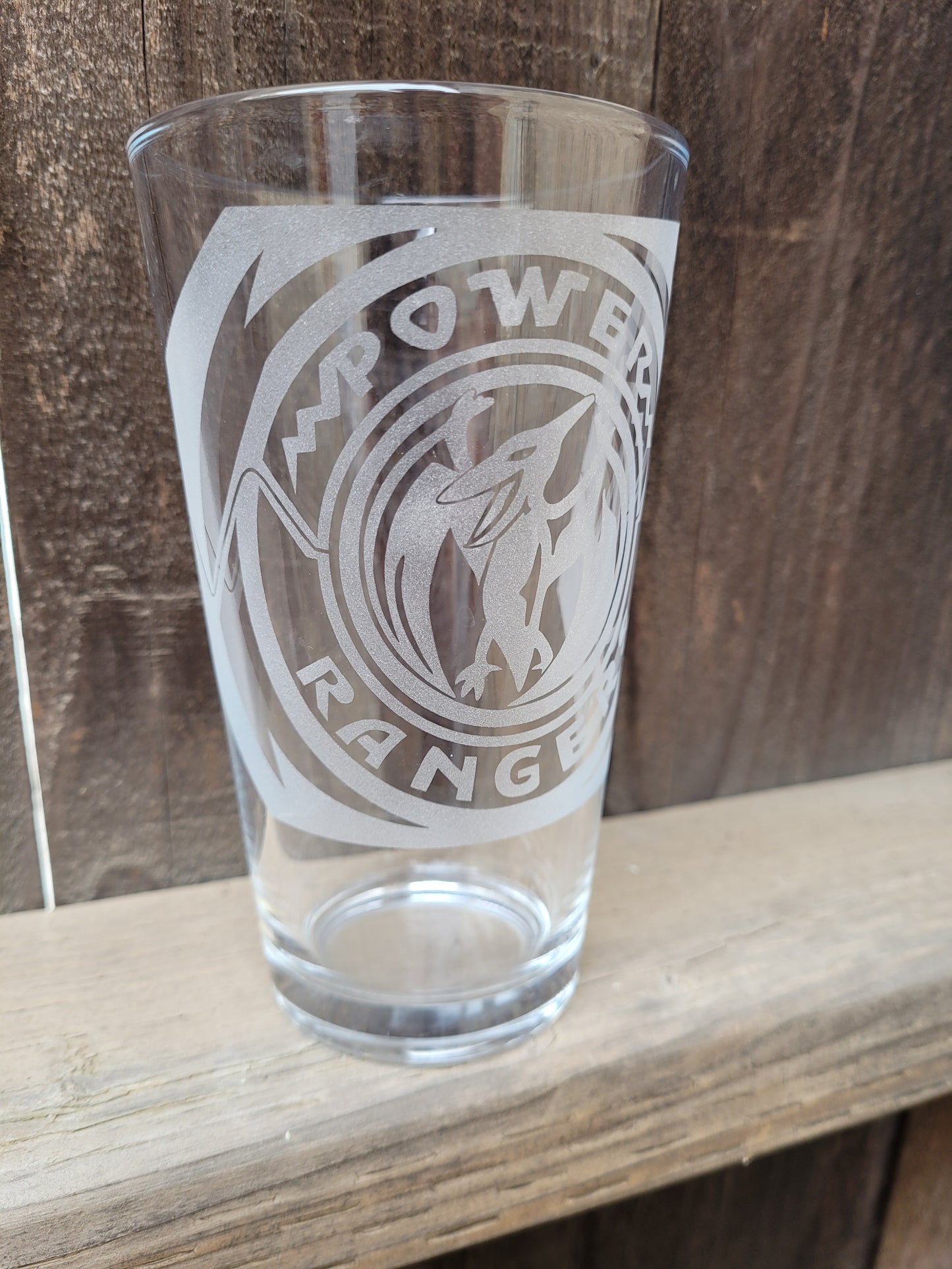 Pink power ranger Pint Glass - Made to Order