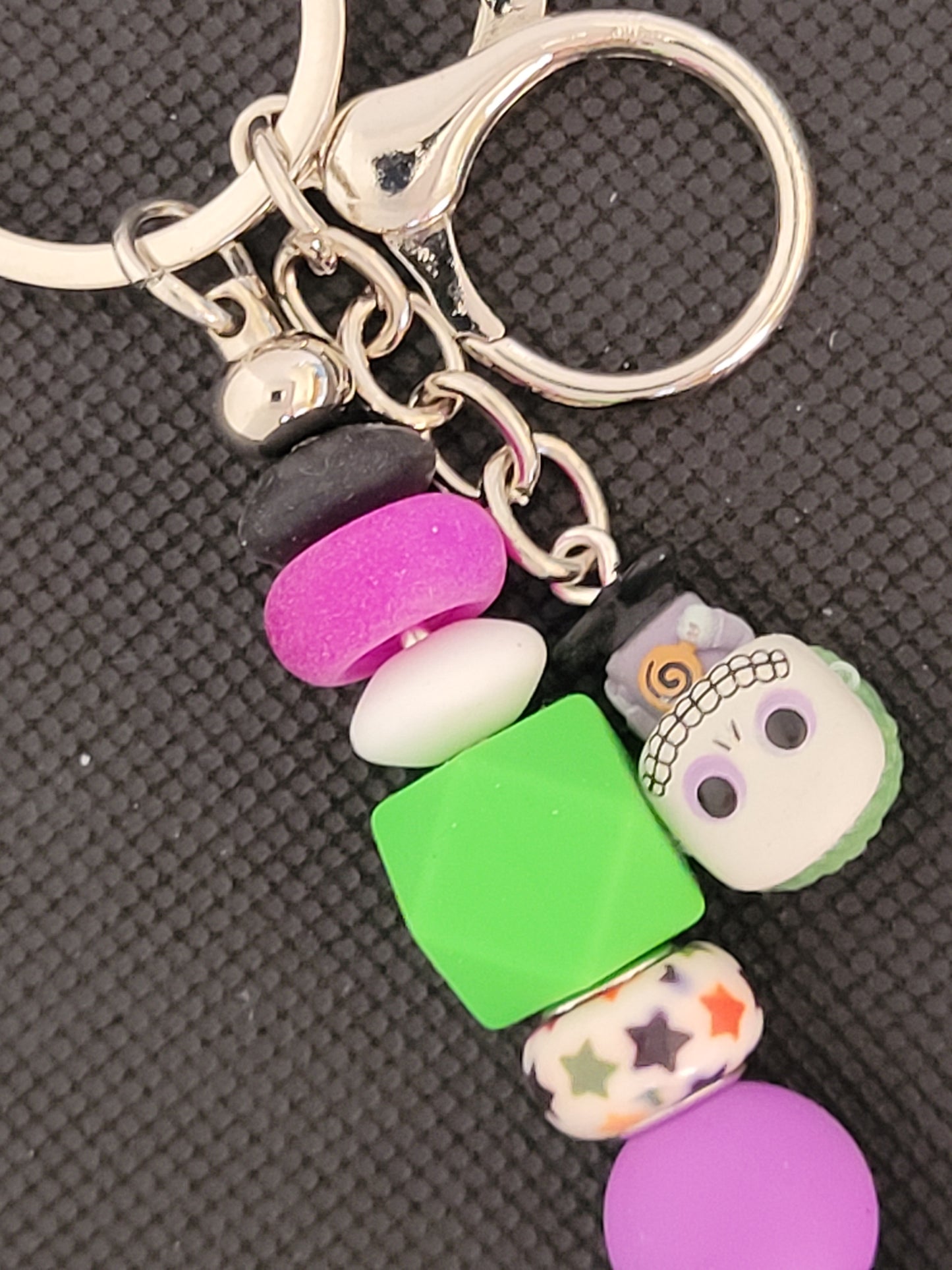 Barrel nightmare before Christmas bitty pop beaded keychain