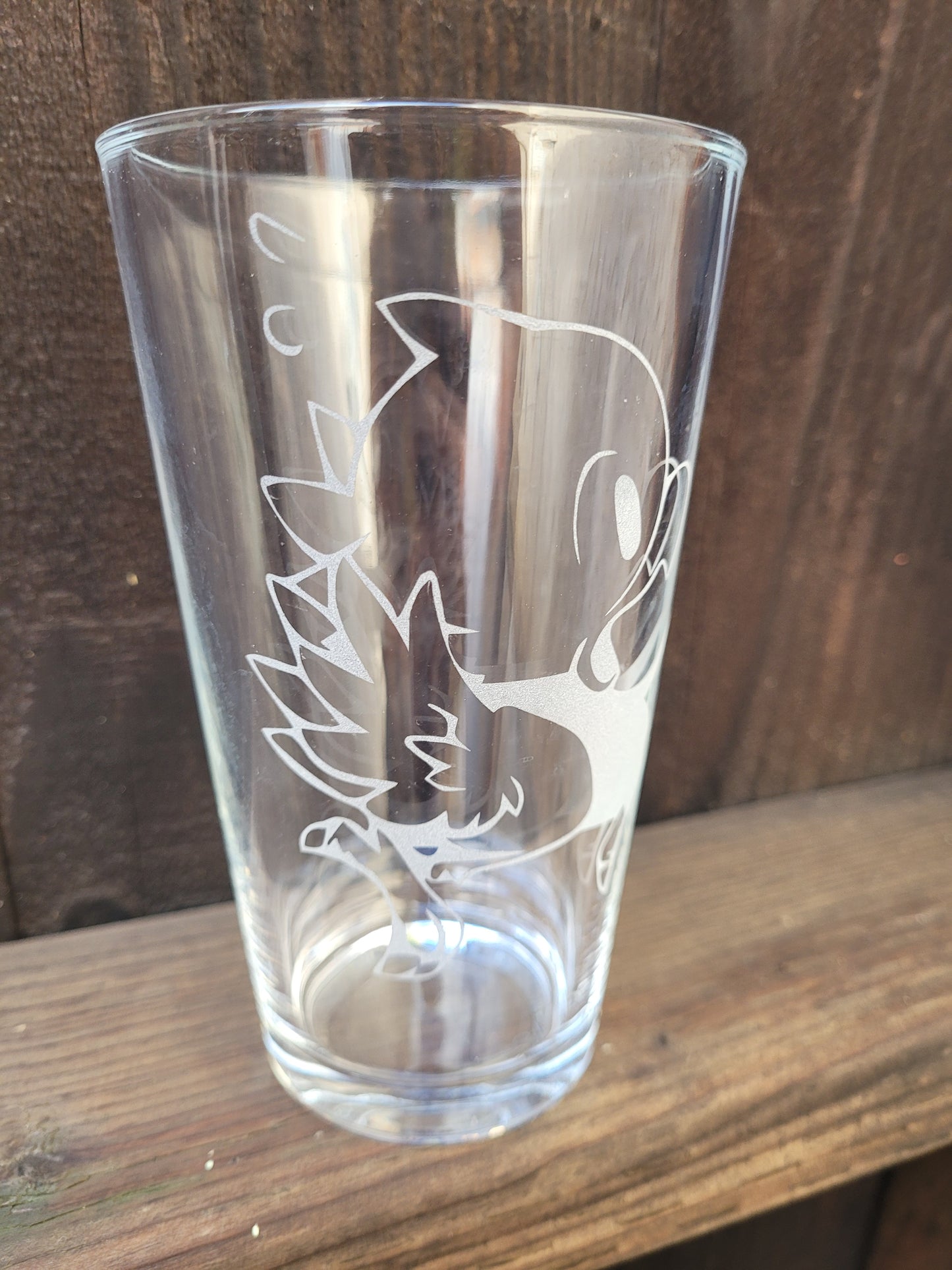 Panicked Chocobo Pint Glass - Made to Order