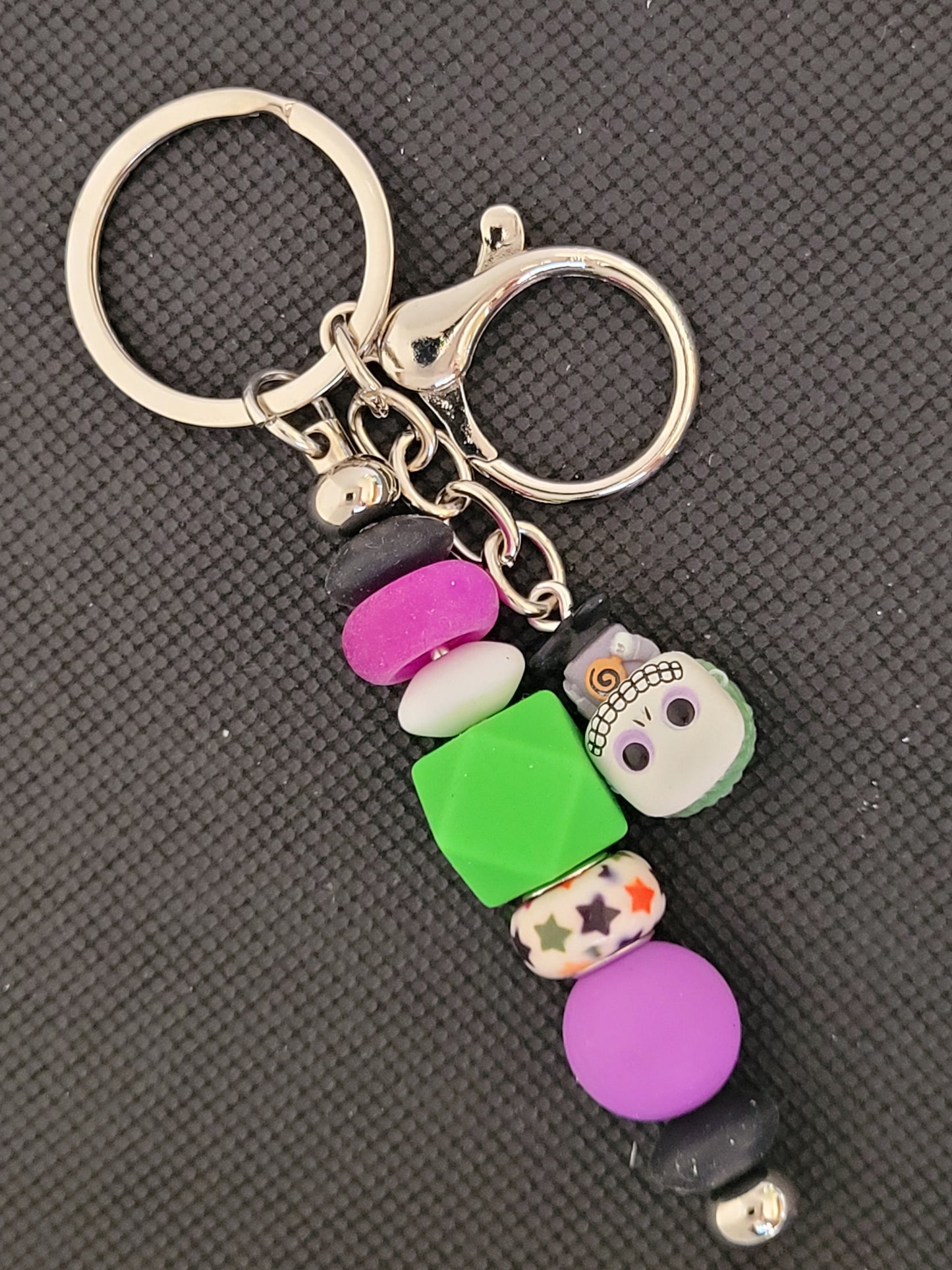 Barrel nightmare before Christmas bitty pop beaded keychain