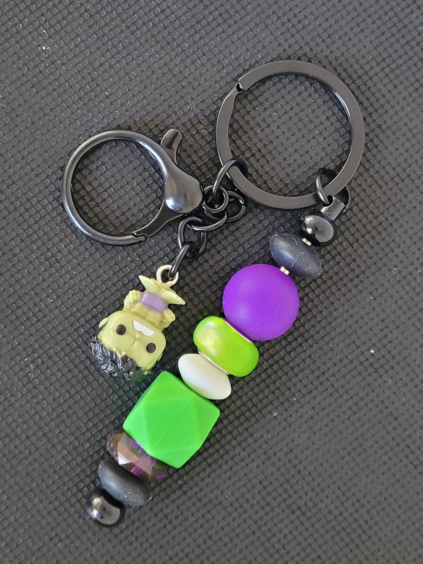 Hulk Bitty Pop beaded keychain