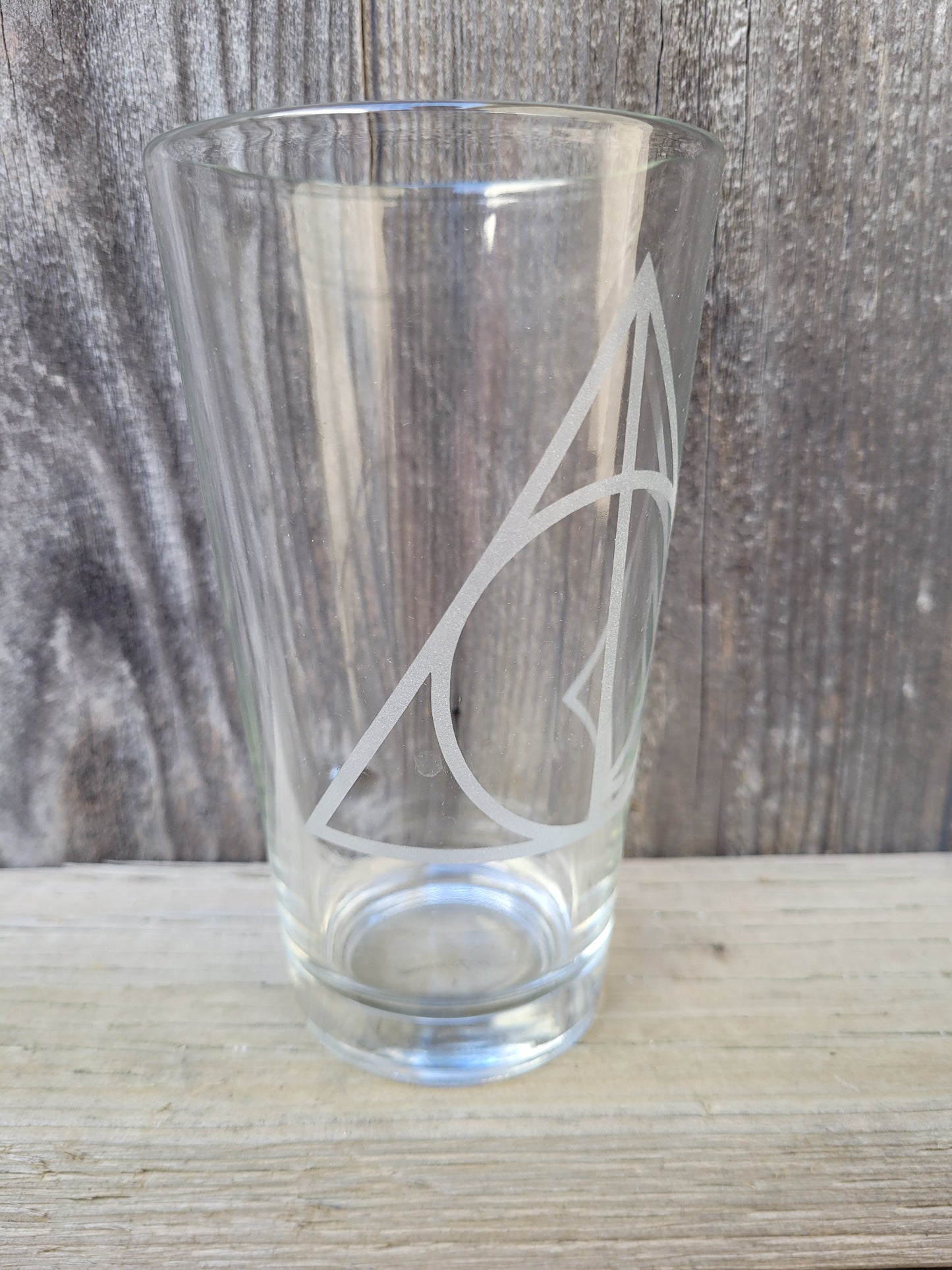 Deathly Hallows Pint Glass - Made to Order