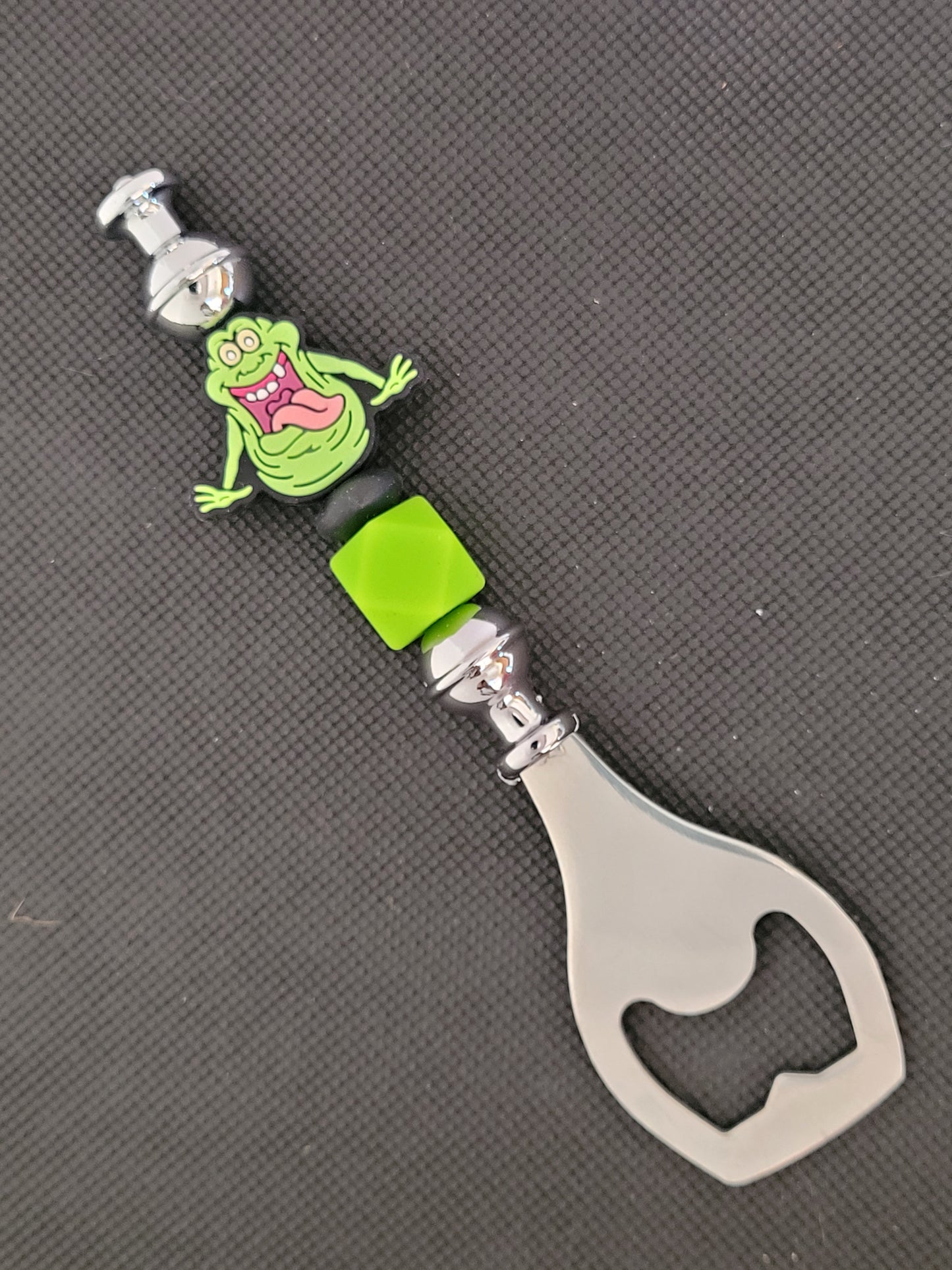 Slimer Ghostbusters beaded bottle opener