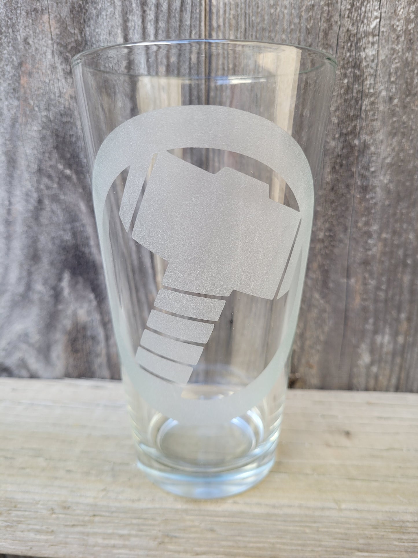 Thor's Hammer Pint Glass - Made to Order