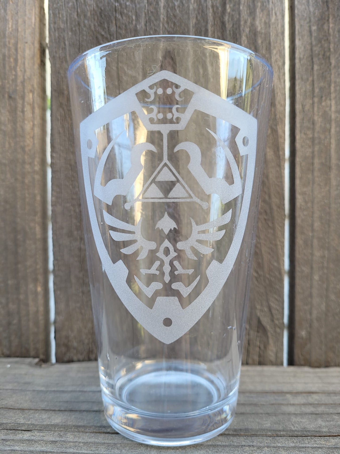 Hylian Shield Legend of Zelda Pint Glass - Made to Order