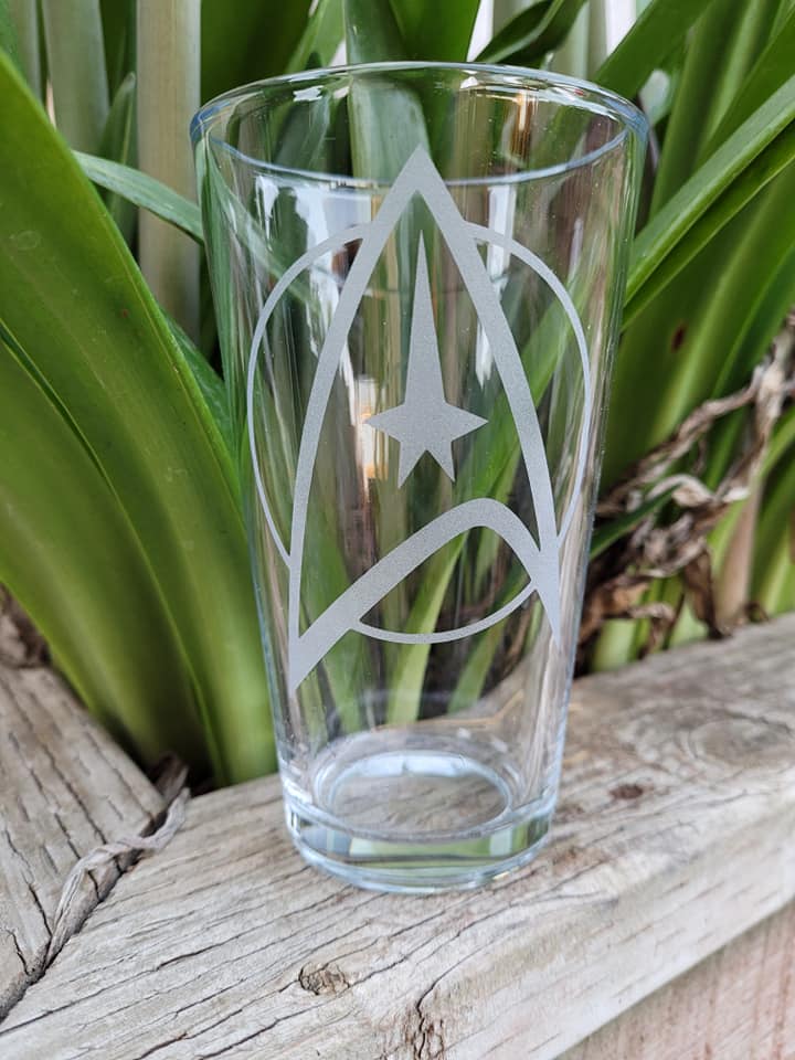 Star Trek Command Pint Glass - Made to Order
