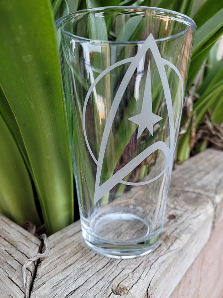 Star Trek Command Pint Glass - Made to Order