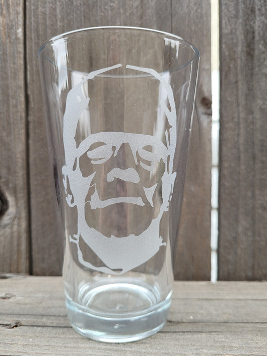 Frankenstein's Monster Pint Glass - Made to Order