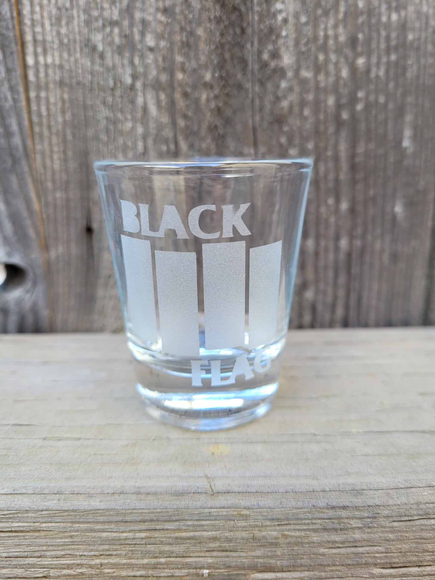 Black Flag Shot Glass - Made to Order