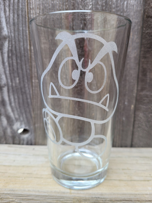 Goomba Pint Glass - Made to Order