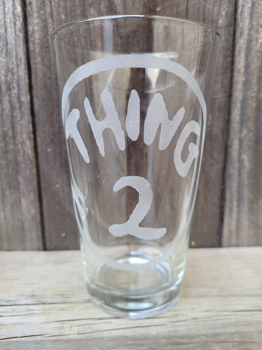Thing 2 Pint Glass - Made to Order