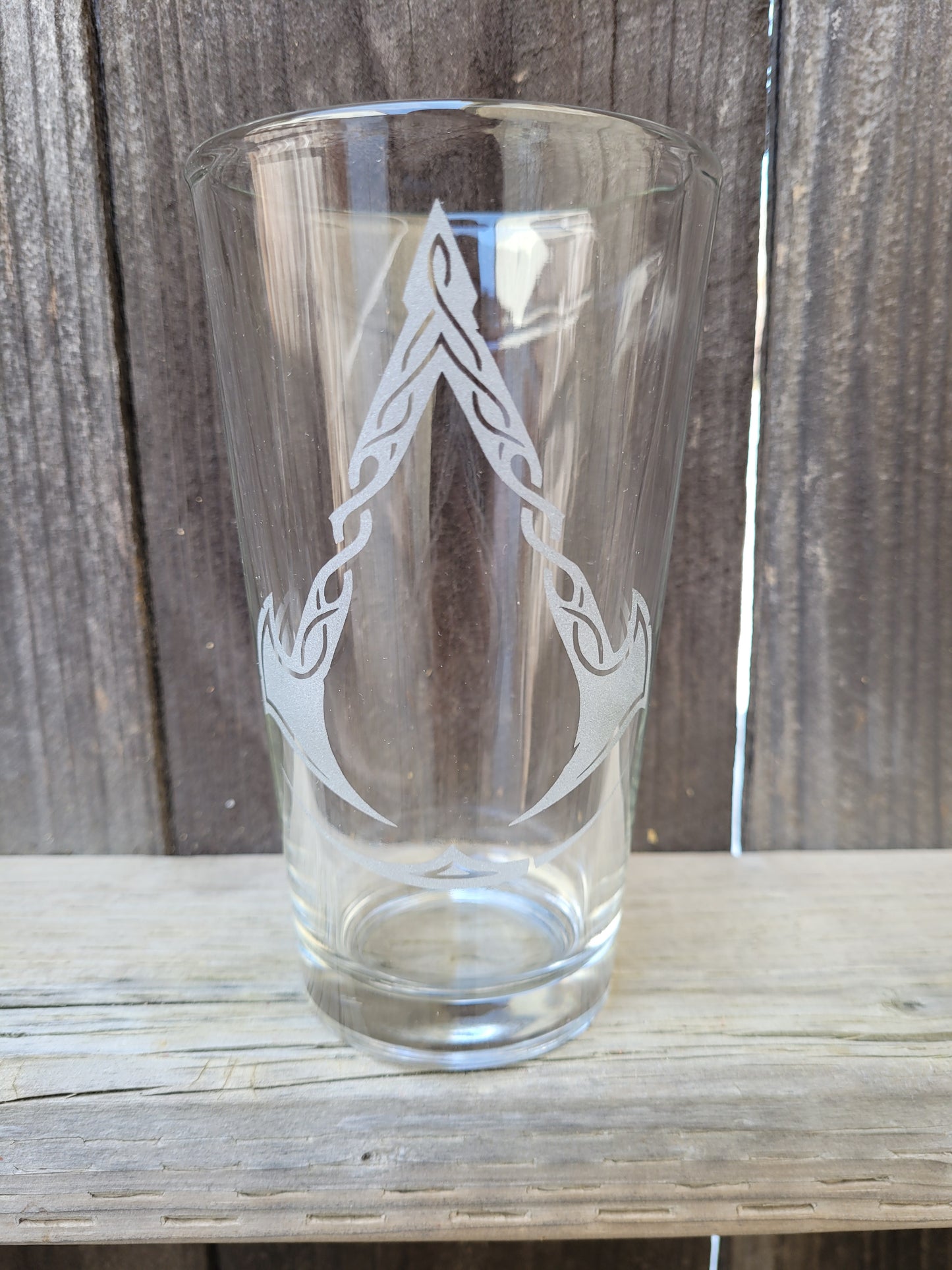 Assassin's Creed Valhalla Logo Pint Glass - Made to order