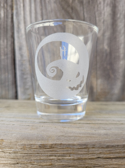 Sally and Jack Shot Glass - Made to Order