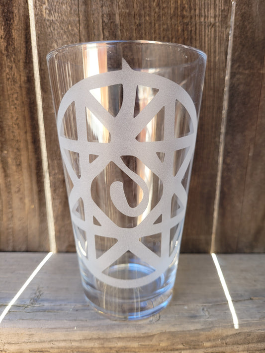 Fullmetal Alchemist Blood Rune Pint Glass MADE TO ORDER