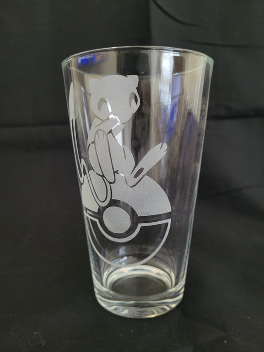 Mew (Pokemon) Pint Glass - Made to Order