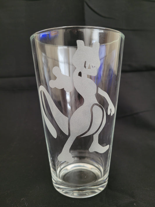 Mew Two (Pokemon) Pint Glass - Made to Order
