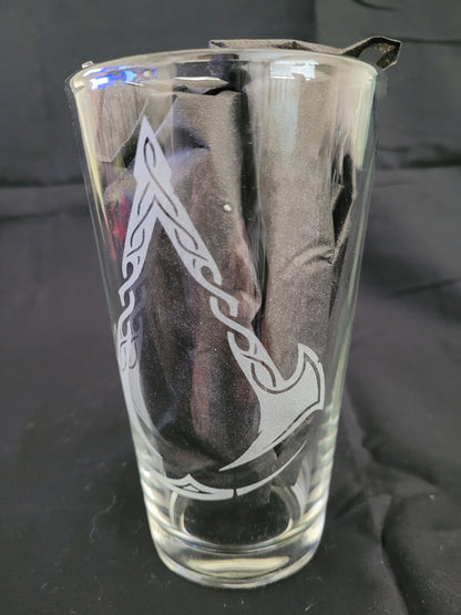 Assassin's Creed Valhalla Logo Pint Glass - Made to order