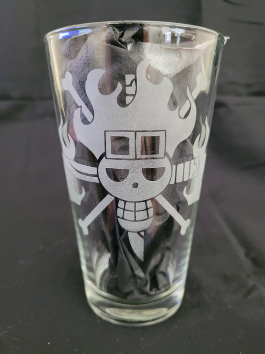 Kid Pirates One Piece Pint Glass - Made to Order