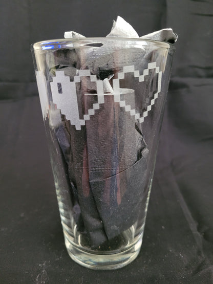 Life Hearts Pint Glass - Made to Order