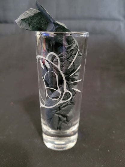 Kirby (inhale) 2 oz Shot Glass - Made to Order