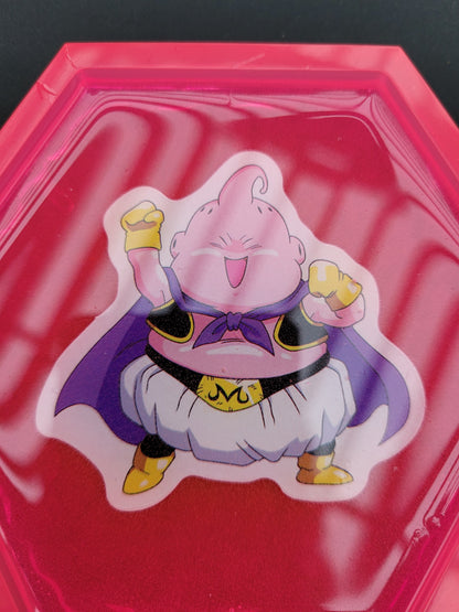 Majin Boo DBZ hexagon resin coaster