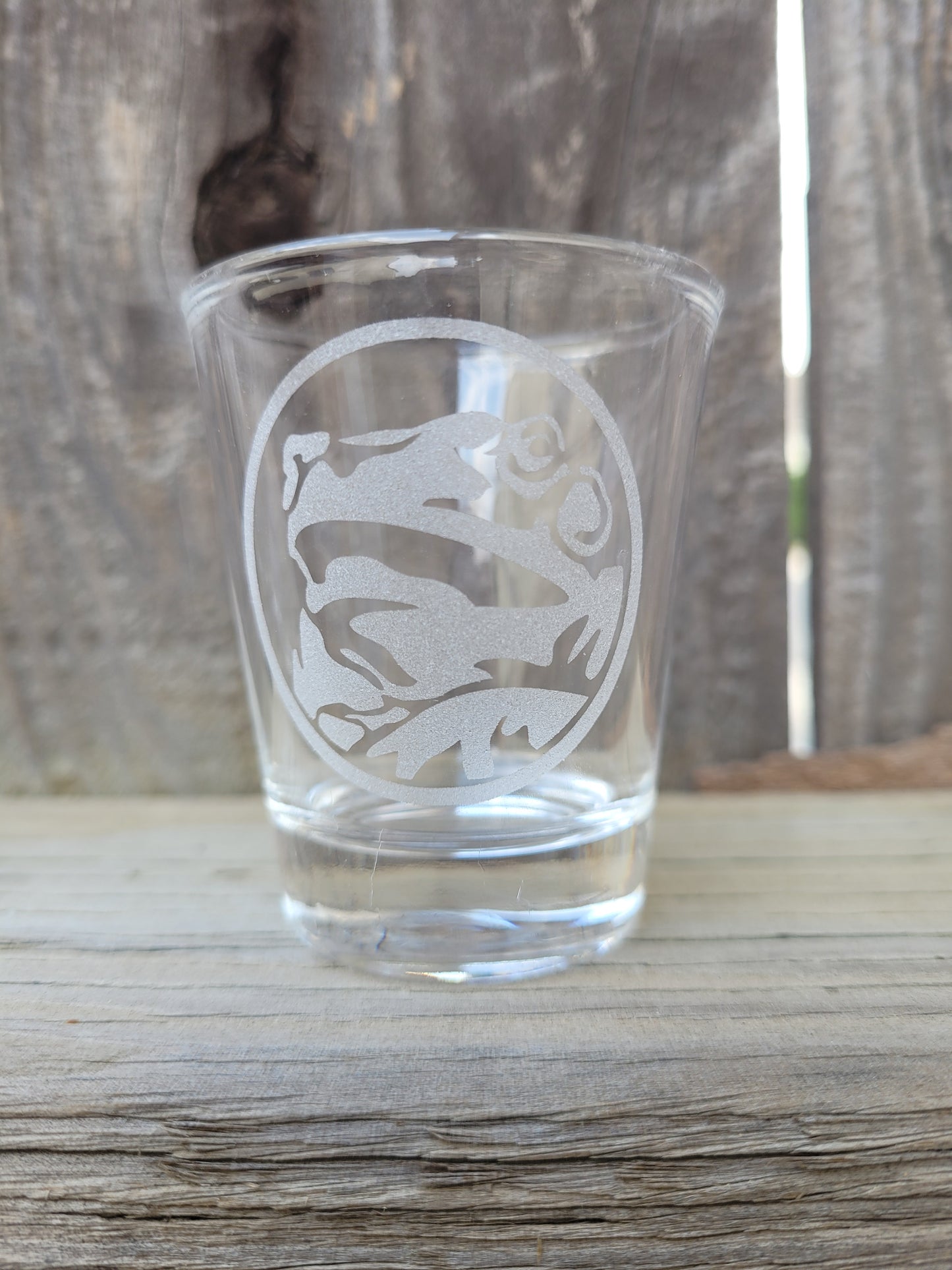 Frog power coin Shot glass - Made to Order