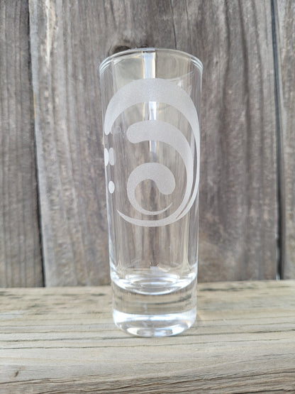 Genshin Impact Hydro 2 oz Shot Glass - Made to Order