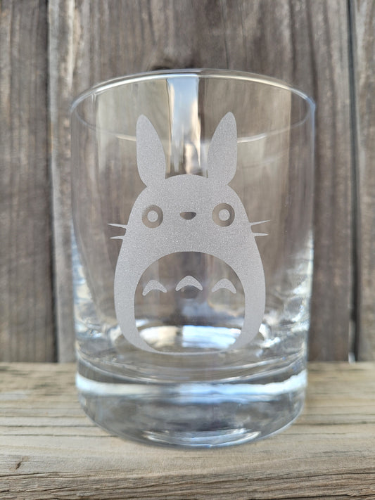 Totoro Rocks Glass - Made to Order
