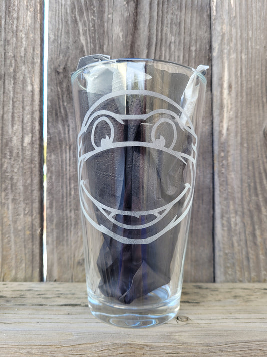 Teenage Mutant Ninja Turtle Pint Glass - Made to Order