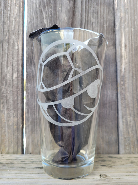 Koopa Troopa Shell Mario Pint Glass - Made to Order