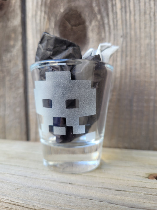 Space Invaders 1.5 oz Shot Glass - Made to Order