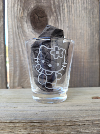 Hello Kitty 1.5 oz Shot Glass - Made to Order