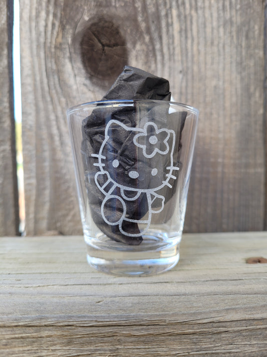 Hello Kitty 1.5 oz Shot Glass - Made to Order