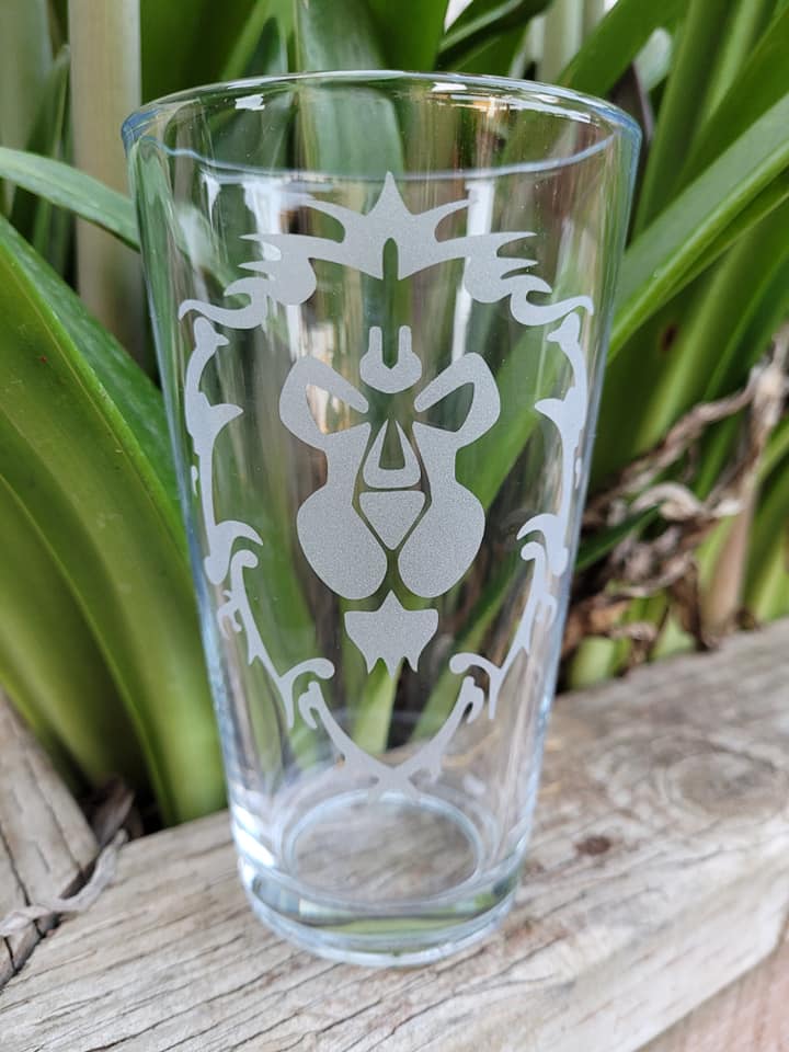 WoW Alliance Pint Glass - Made to Order