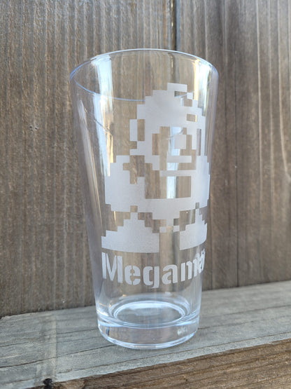 MegaMan 8Bit Pint Glass - Made to Order