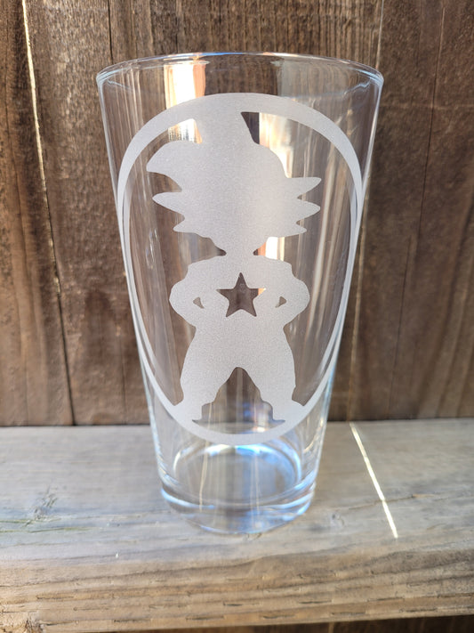 Dragon Ball Gohan Pint Glass - Made to Order