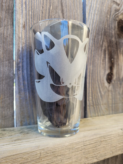 Shadow the hedgehog pint glass - Made to order