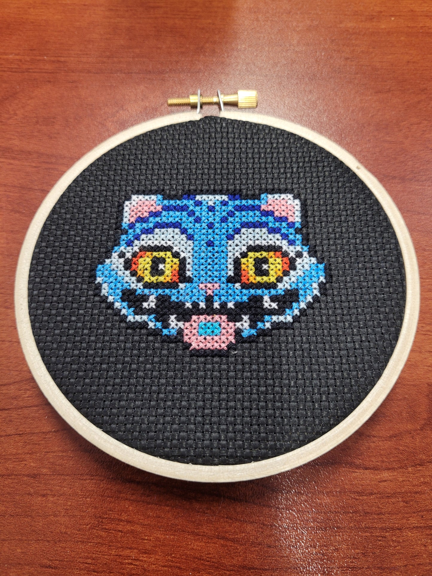Derpy tiger Kpop Demon hunters cross stitch
