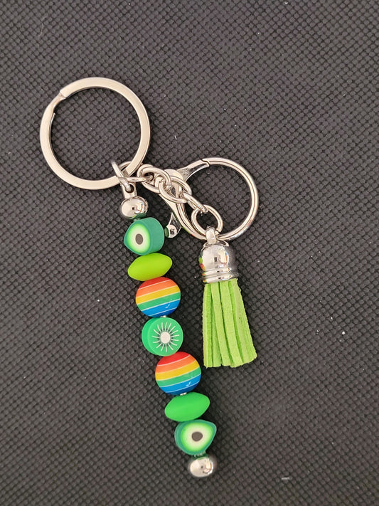 Fruit beaded keychain